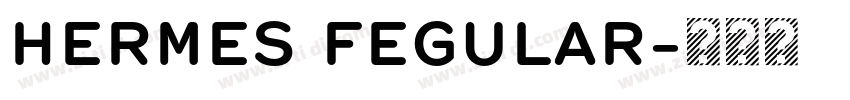 HERMES FEGULAR字体转换